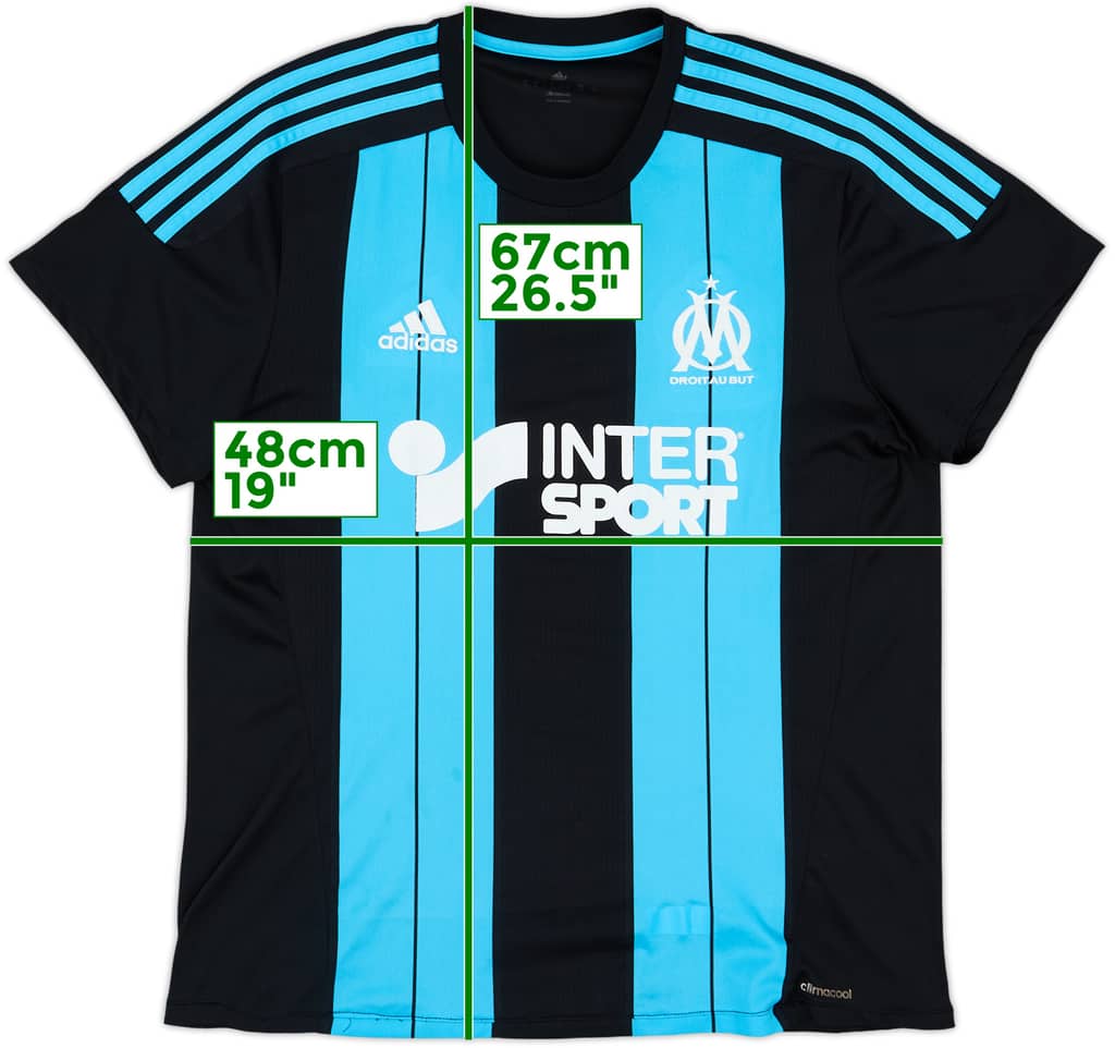 2015-16 Olympique Marseille Away Shirt - 7/10 - (L)