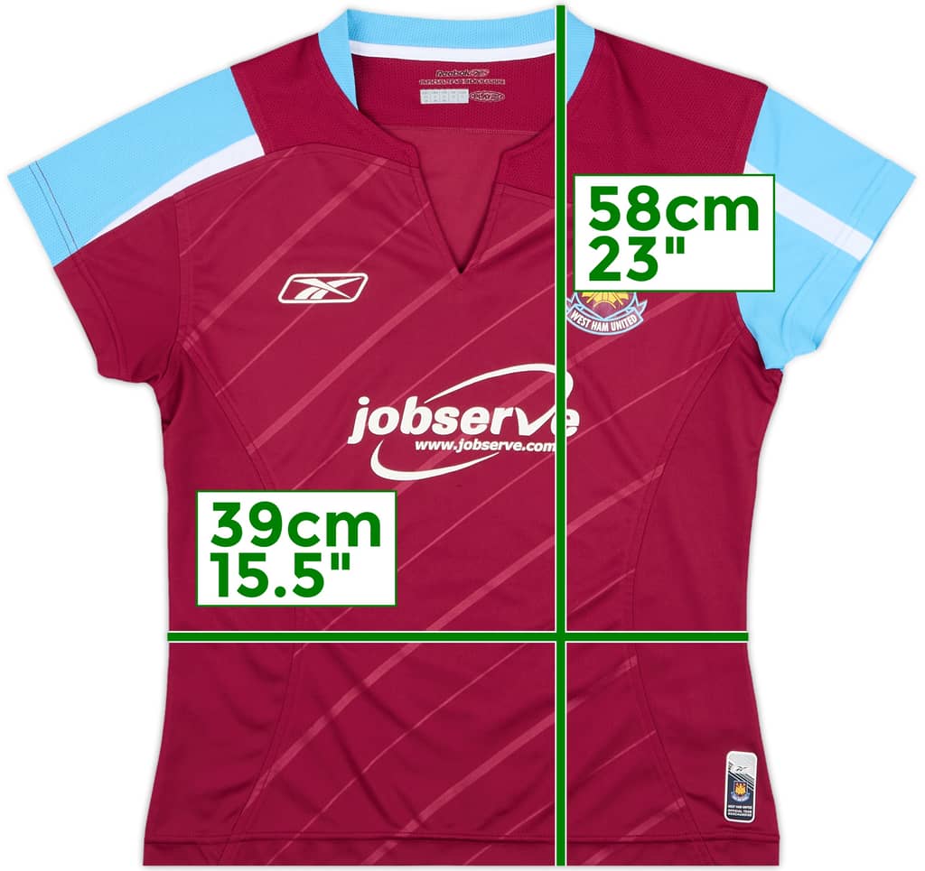 2005-07 West Ham Home Shirt - 6/10 - (Women's S)