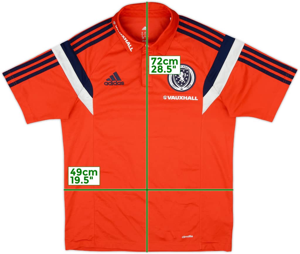 2013-14 Scotland adidas Polo Shirt - 8/10 - (M)
