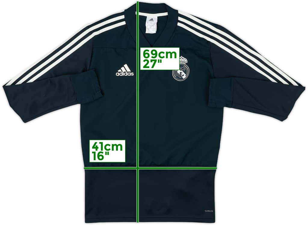 2018-19 Real Madrid adidas Drill Top - 8/10 - (XS)