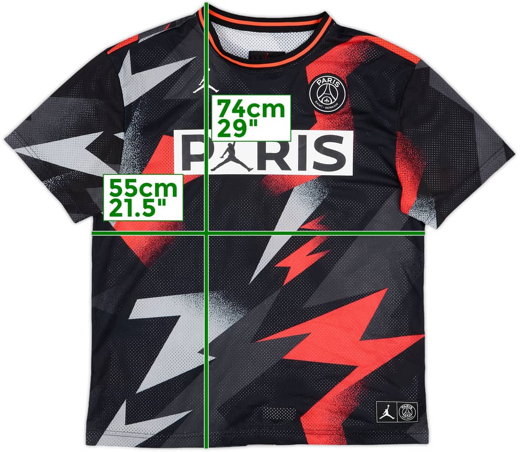 2019-20 Paris Saint-Germain Jordan Mesh Training Shirt - 6/10 - (M)