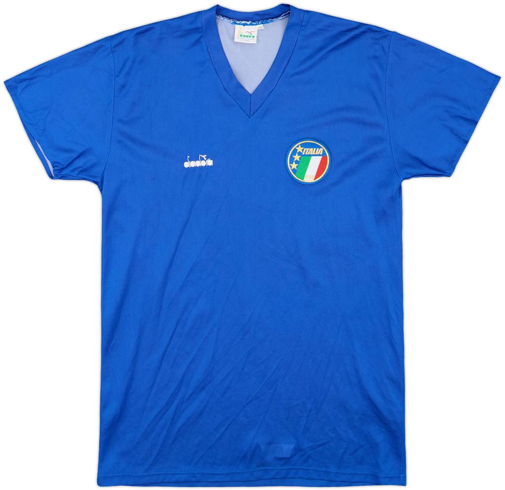1986-91 Italy Diadora Training Shirt - 7/10 - (M)