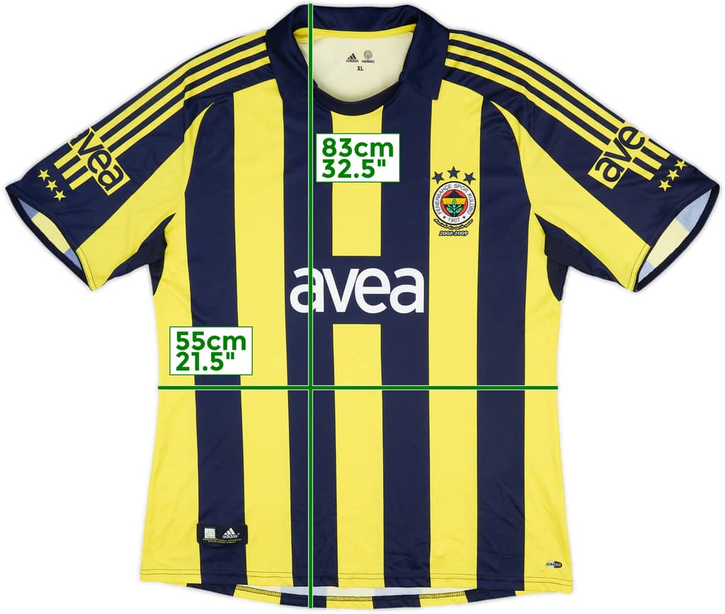 2008-09 Fenerbahce Home Shirt - 9/10 - (XL)