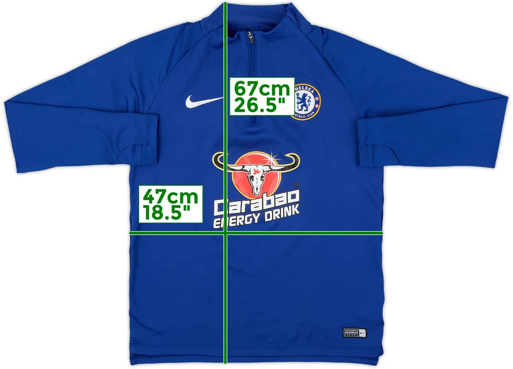 2018-19 Chelsea Nike 1/4 Zip Drill Top - 7/10 - (S)