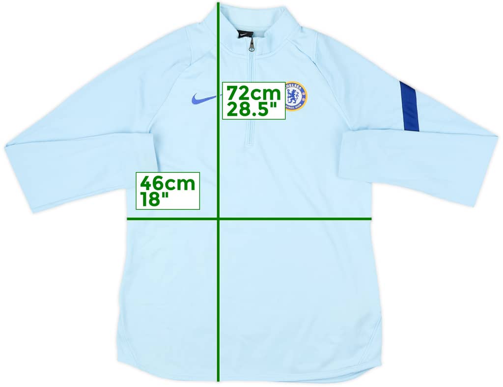 2020-21 Chelsea Nike 1/4 Zip Drill Top - 7/10 - (M)
