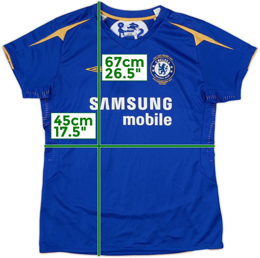 2005-06 Chelsea Centenary Home Shirt - 10/10 - (Women's M)