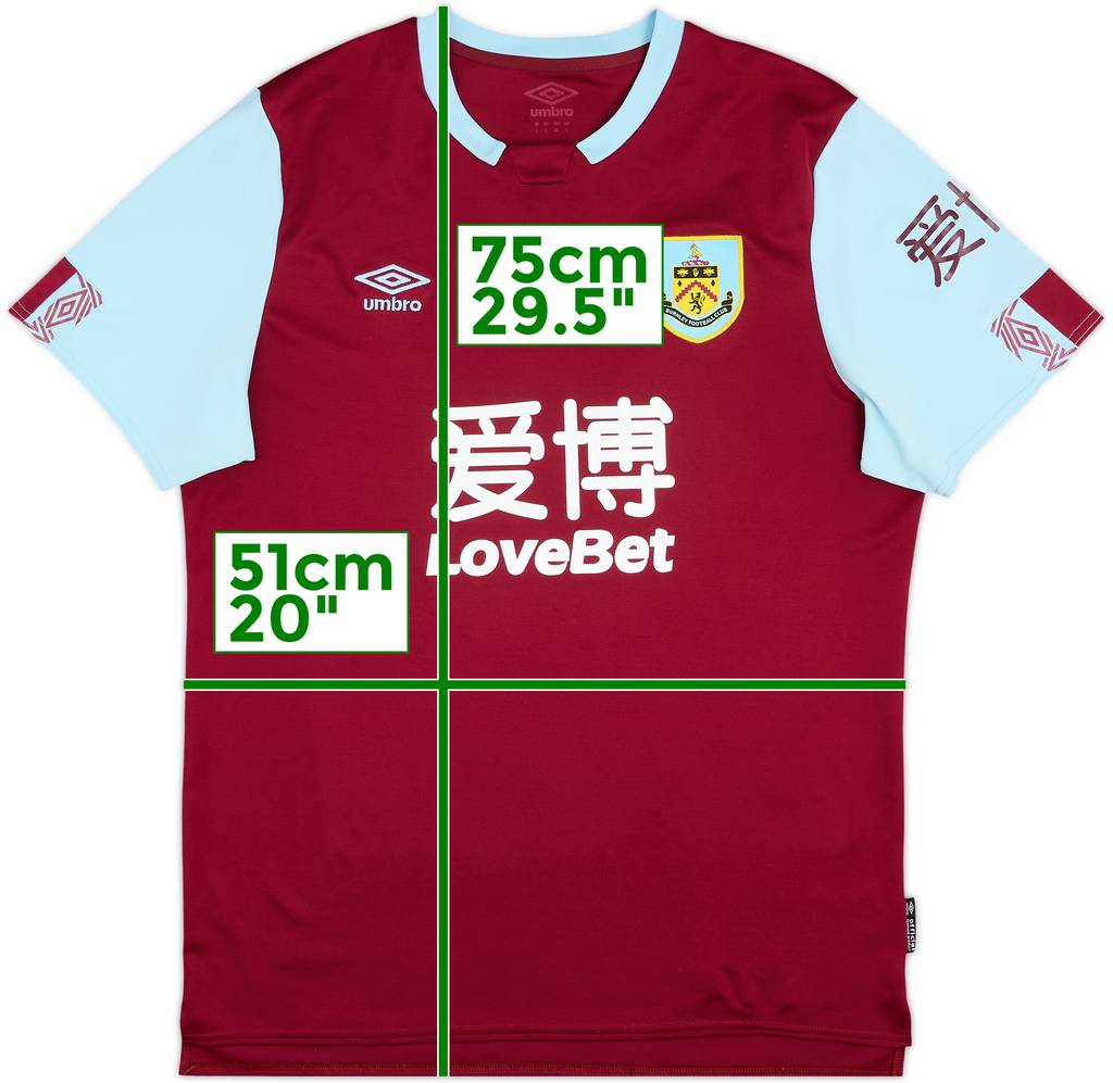 2019-20 Burnley Home Shirt - 9/10 - (L)