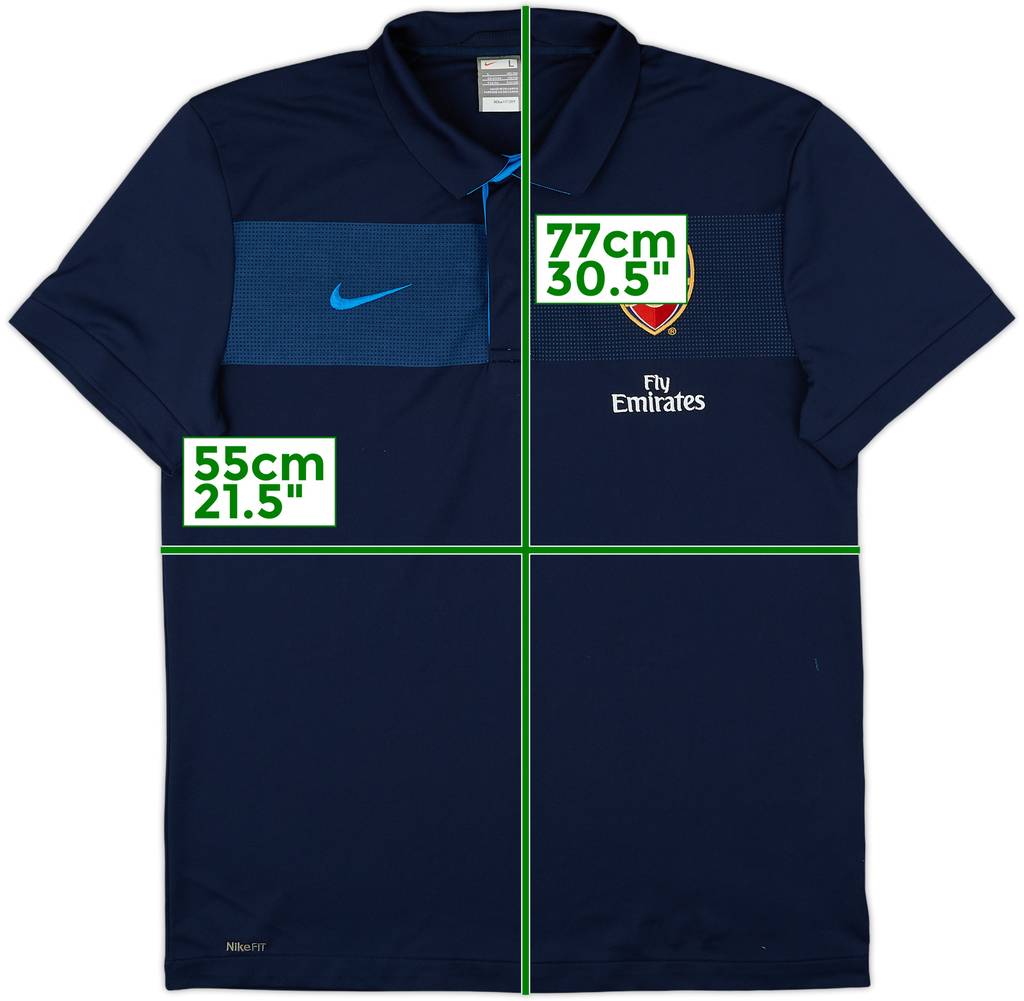 2009-10 Arsenal Nike Polo Shirt - 7/10 - (L)