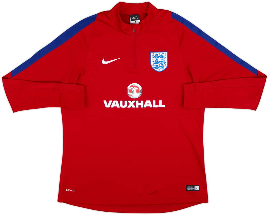 2016-17 England Nike 1/4 Zip Drill Top - 7/10 - (L)