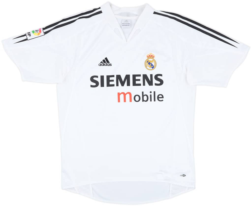 2004-05 Real Madrid Home Shirt Zidane #5 - 8/10 - (M)