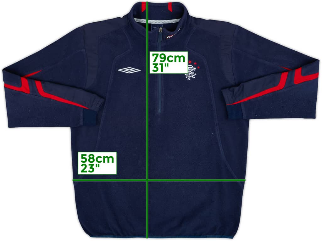 2006-07 Rangers Umbro 1/4 Zip Fleece - 8/10 - (L)