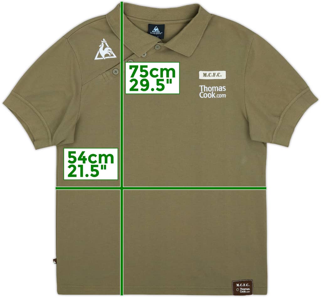 2007-08 Manchester City Le Coq Sportif Polo Shirt - 9/10 - (XL)