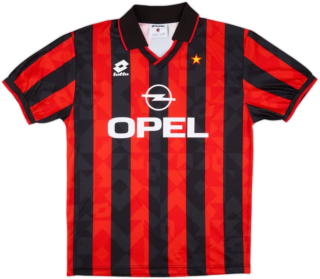 1994-95 AC Milan Basic Home Shirt - 9/10 - (L)