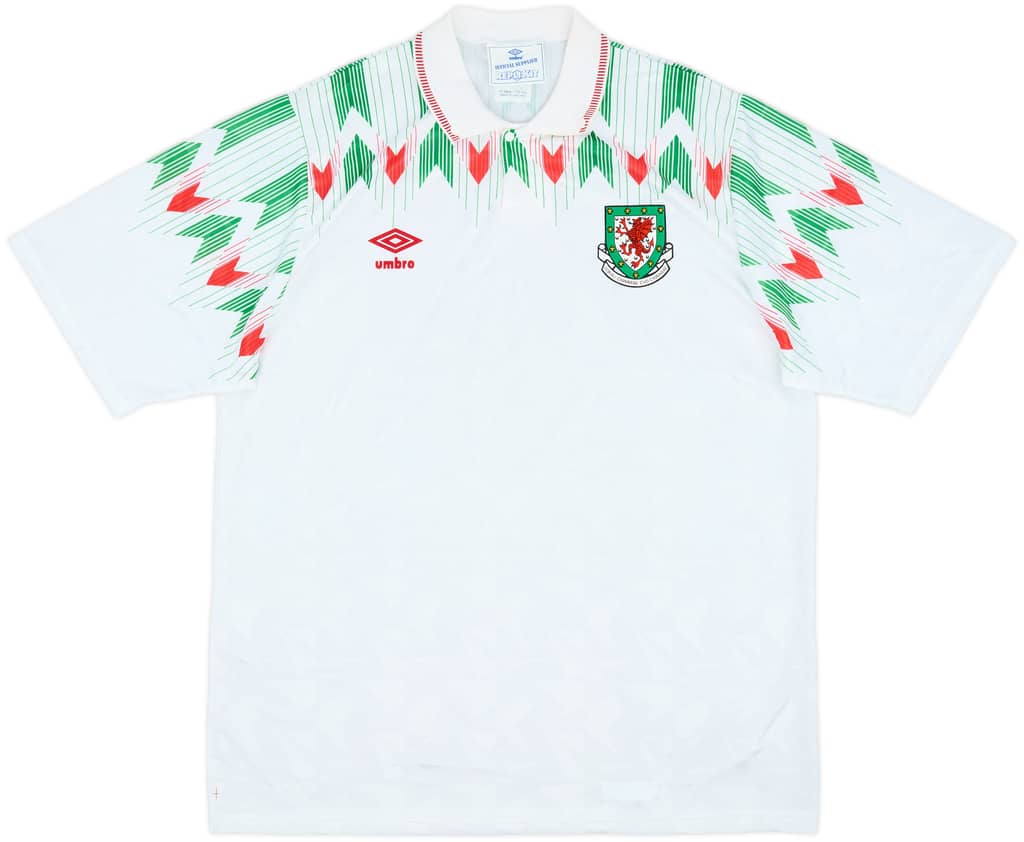 1990-92 Wales Away Shirt - 9/10 - (XL)
