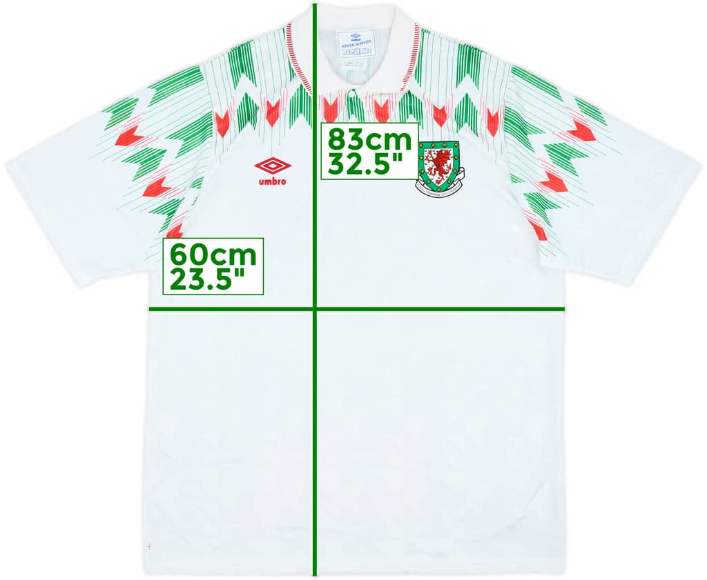 1990-92 Wales Away Shirt - 9/10 - (XL)