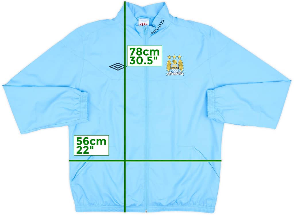 2010-11 Manchester City Umbro Track Jacket - 9/10 - (L)