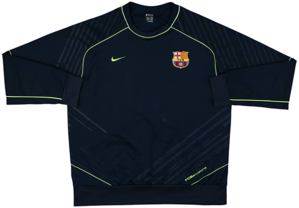 2007-08 Barcelona Nike Sweat Top - 7/10 - (XL)