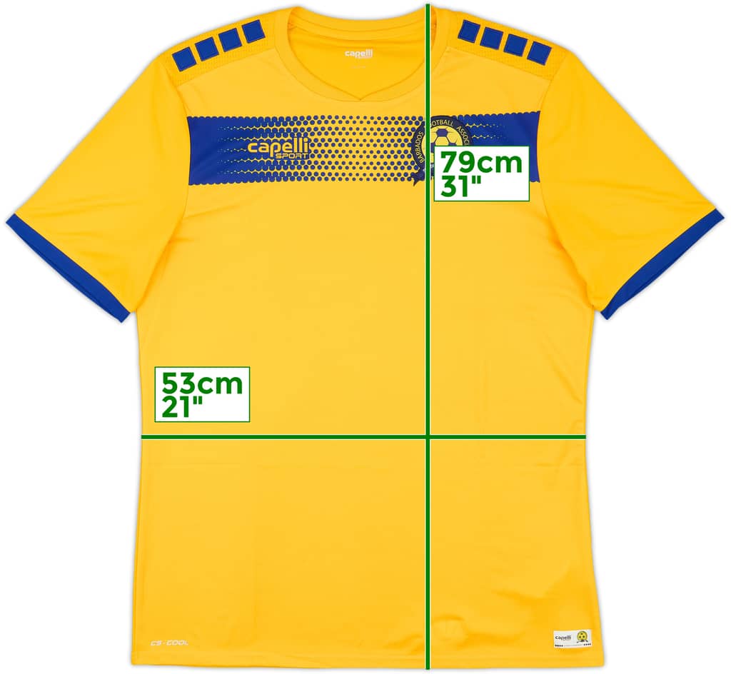 2018 Barbados Home Shirt - 8/10 - (L)