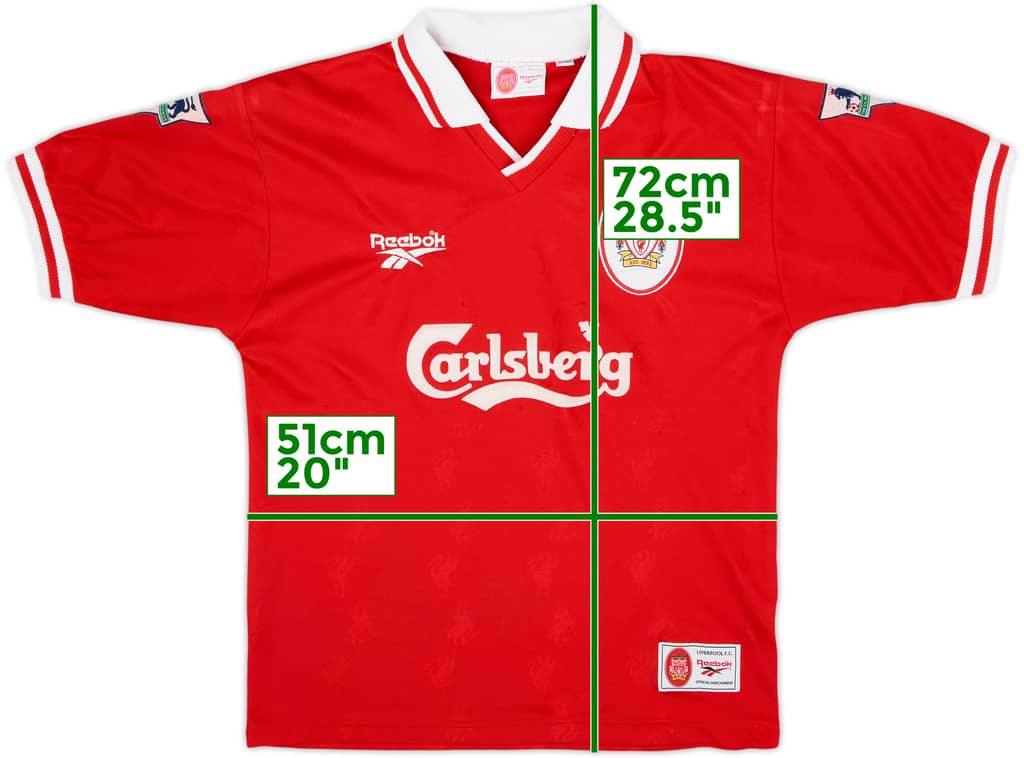 1996-98 Liverpool Home Shirt - 5/10 - (M)