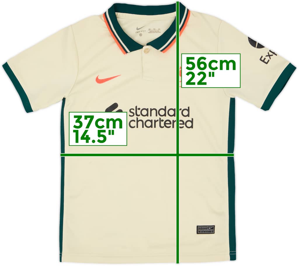 2021-22 Liverpool Away Shirt - 5/10 - (S.Boys)