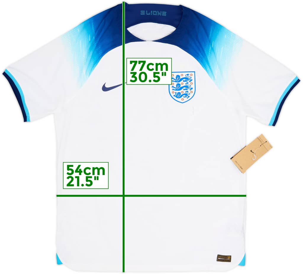 2022-23 England Authentic Home Shirt (L)