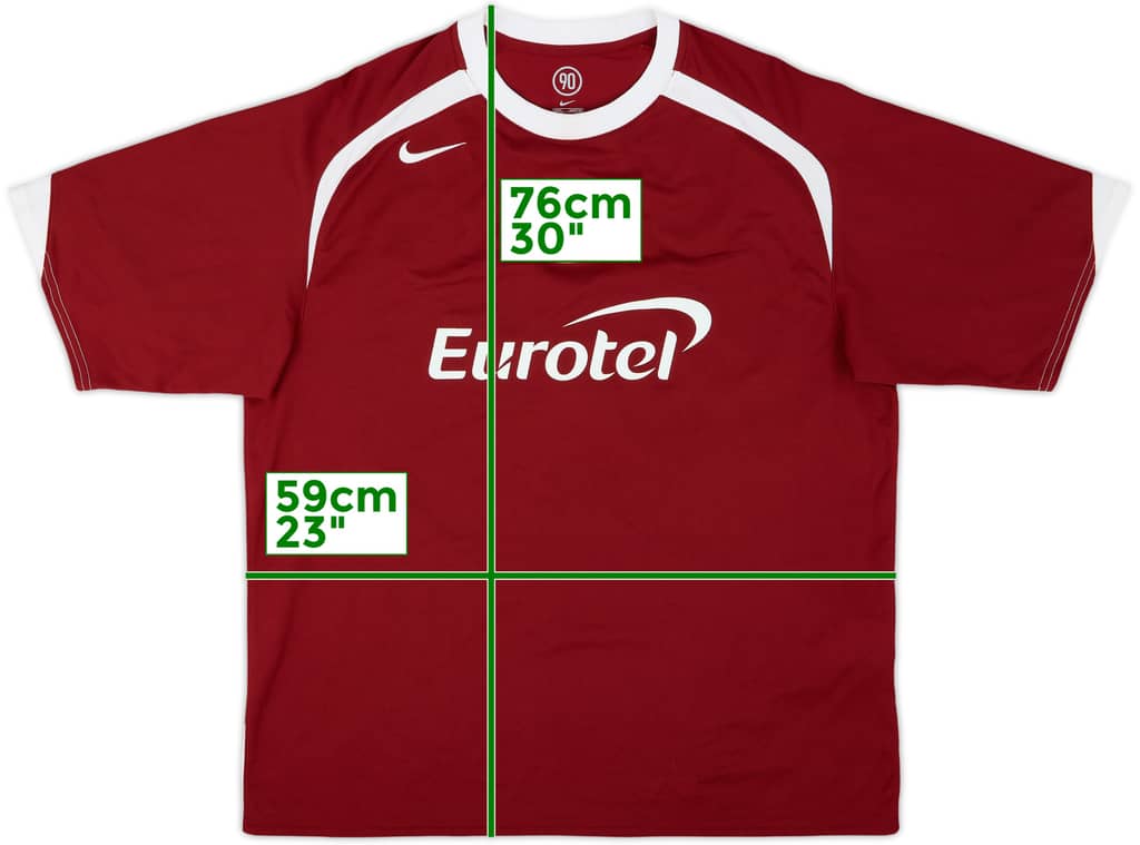 2005-06 Sparta Prague Home Shirt - 7/10 - (XL)