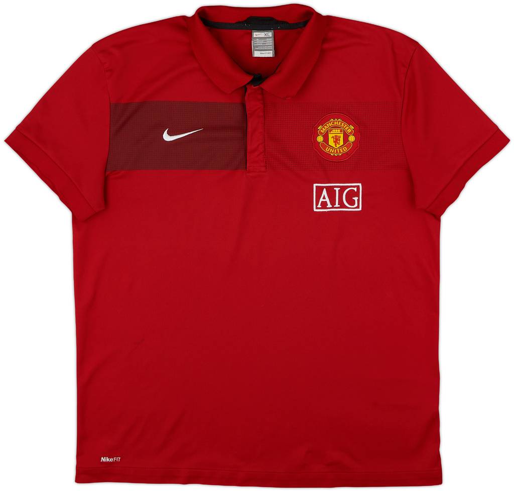 2009-10 Manchester United Nike Polo Shirt - 7/10 - (XL)
