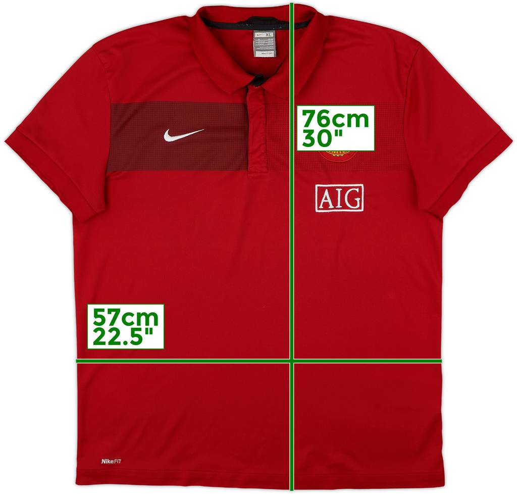 2009-10 Manchester United Nike Polo Shirt - 7/10 - (XL)