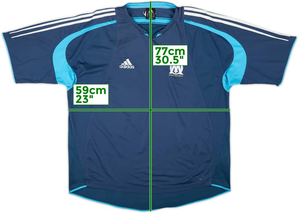 2004-05 Olympique Marseille adidas Training Shirt - 9/10 - (XL)