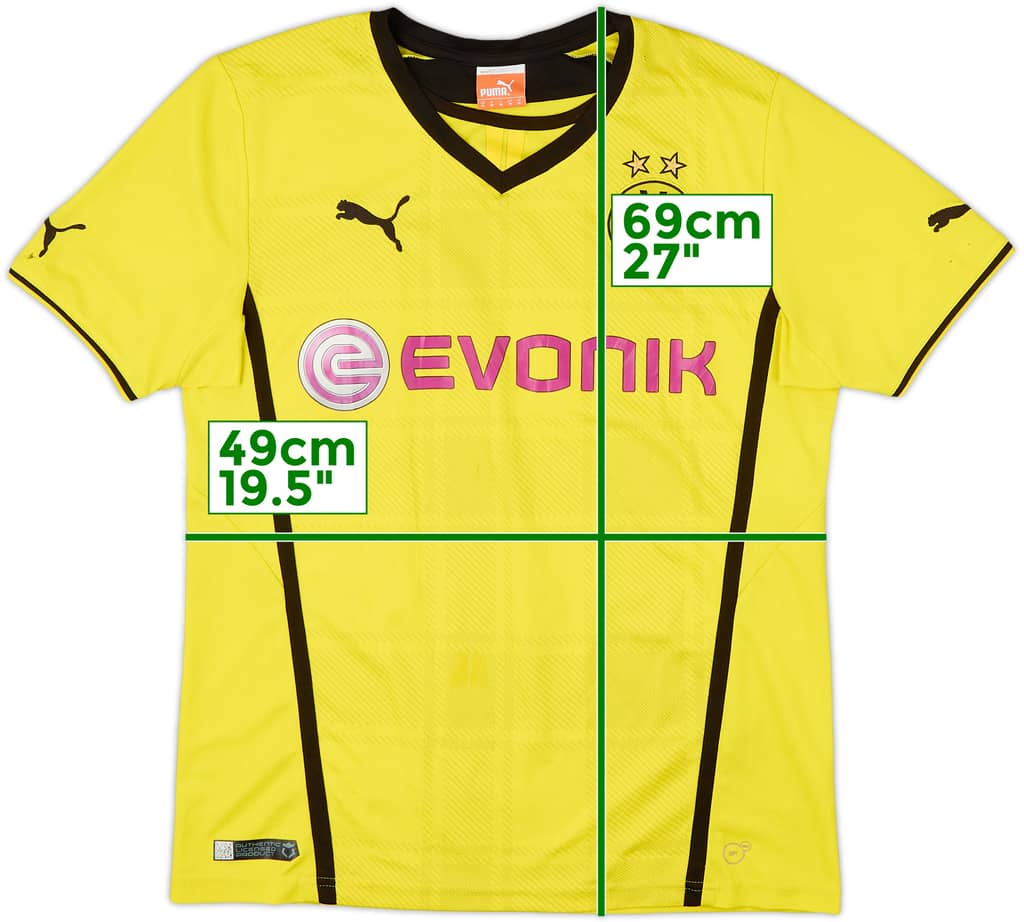 2013-14 Borussia Dortmund Home Shirt - 4/10 - (M)