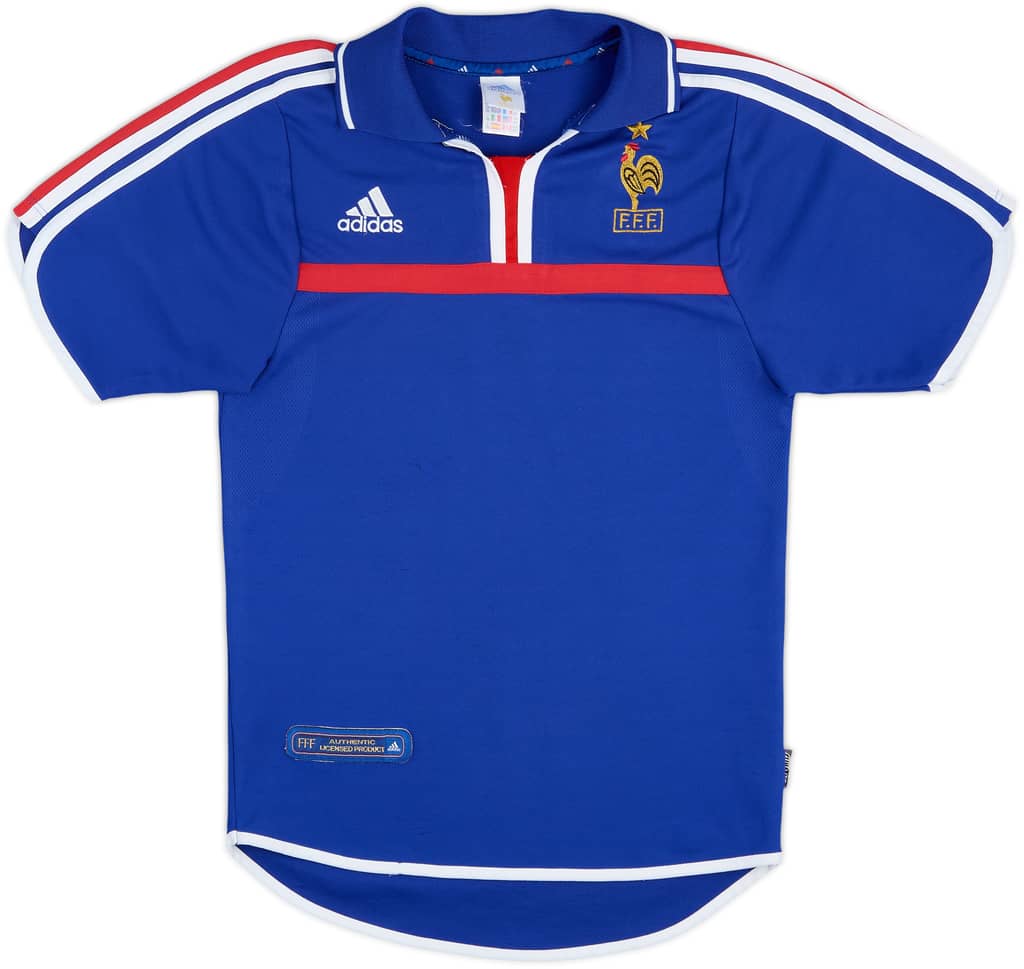 2000-02 France Home Shirt - 8/10 - (L.Boys)
