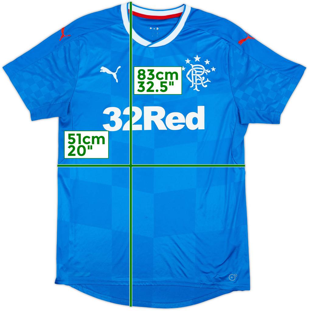 2016-18 Rangers Home Shirt - 8/10 - (M)