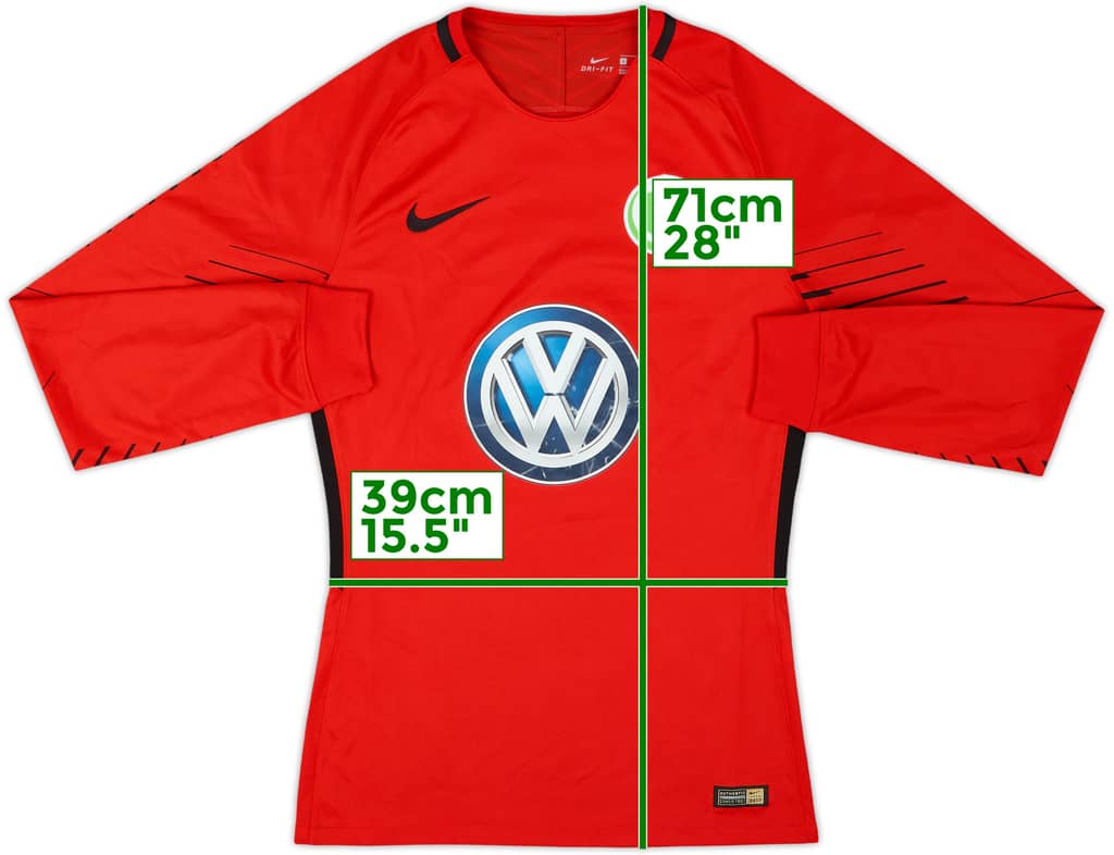 2017-18 Wolfsburg Authentic GK Shirt - 6/10 - (S)