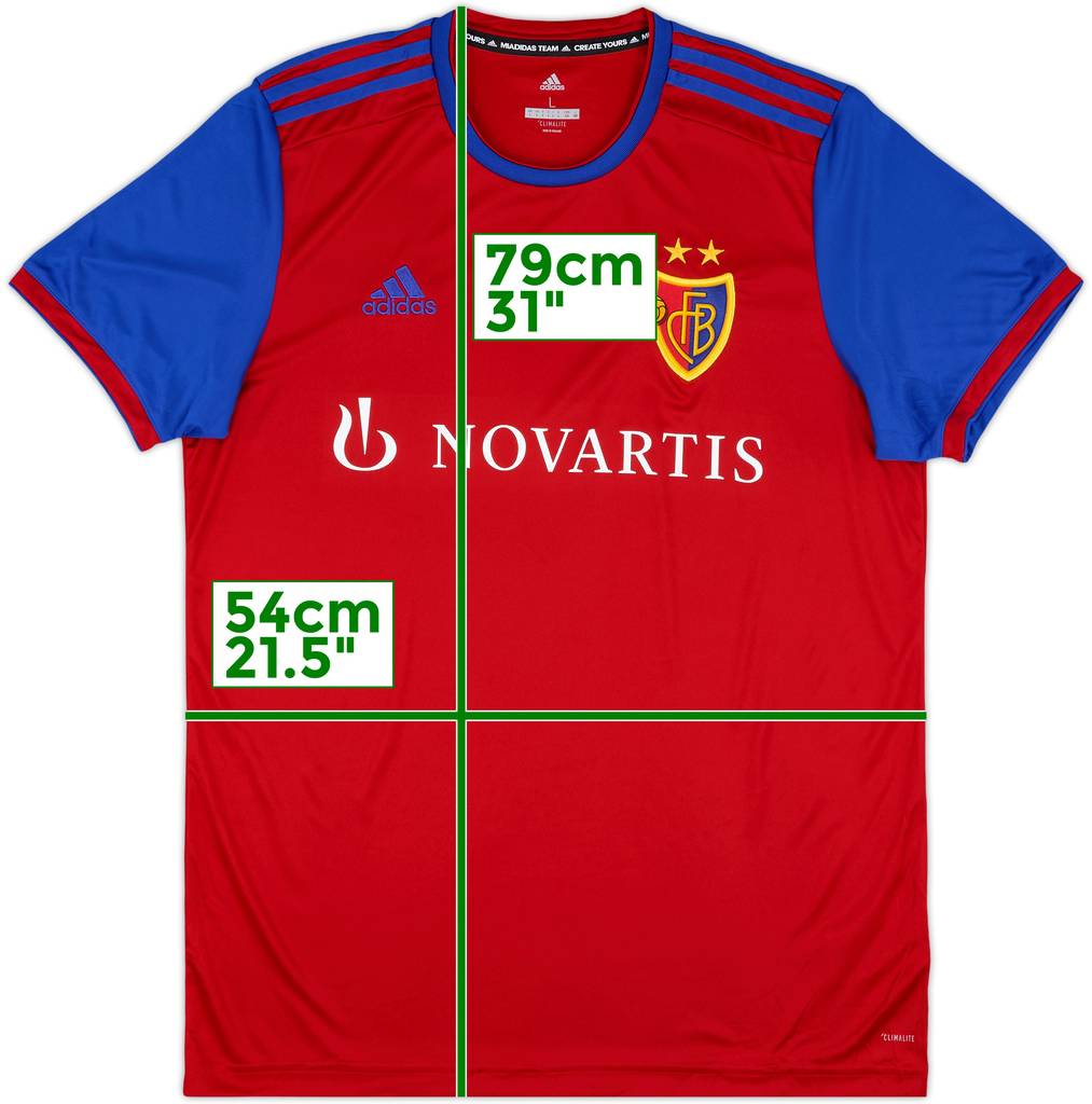 2019-20 FC Basel Home Shirt - 10/10 - (L)