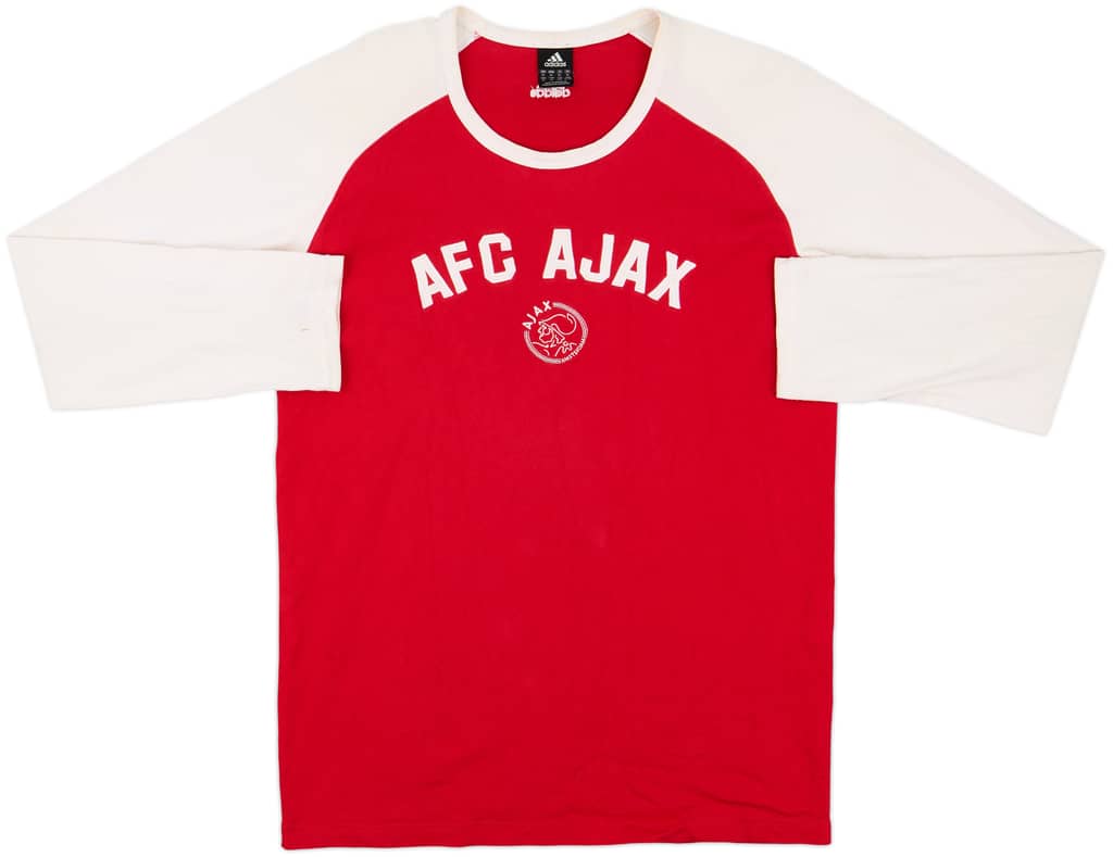 2003-04 Ajax adidas Cotton L/S Tee - 6/10 - (XL)