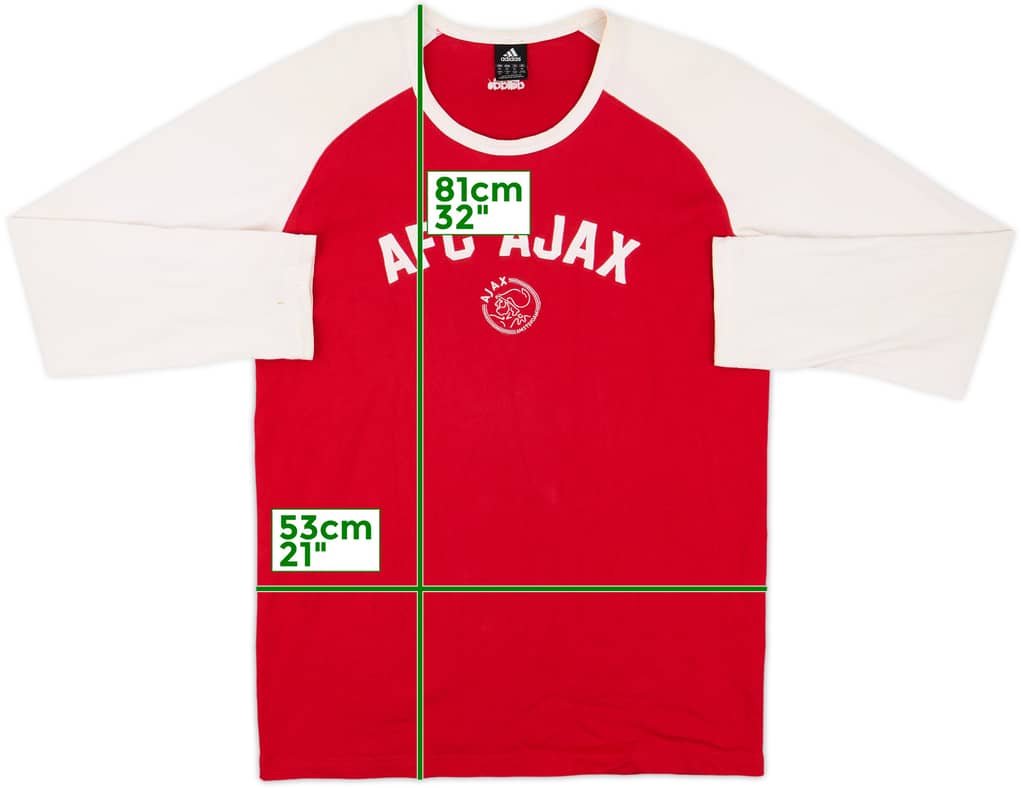 2003-04 Ajax adidas Cotton L/S Tee - 6/10 - (XL)