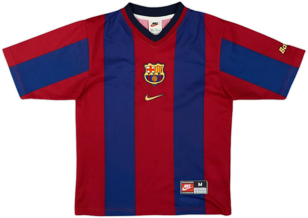 1998-00 Barcelona Basic Home Shirt - 8/10 - (M.Boys)