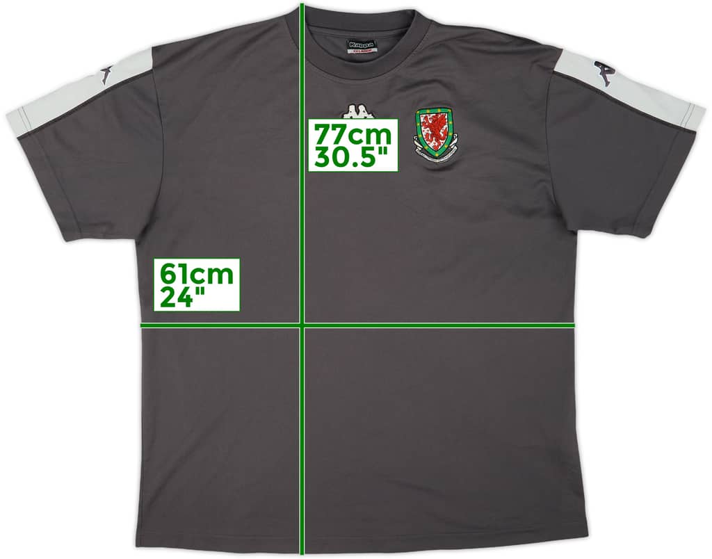 2004-06 Wales Kappa Training Shirt - 8/10 - (XXL)