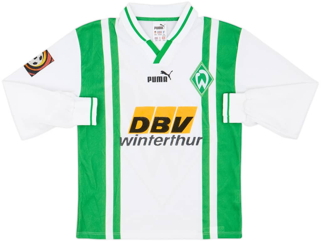 1996-97 Werder Bremen Home L/S Shirt - 8/10 - (XXS)