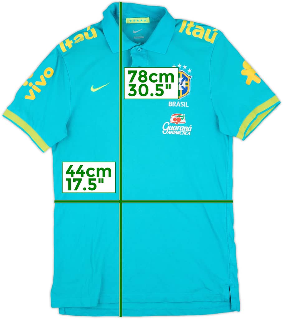 2012 Brazil Nike Polo Shirt - 8/10 - (M)