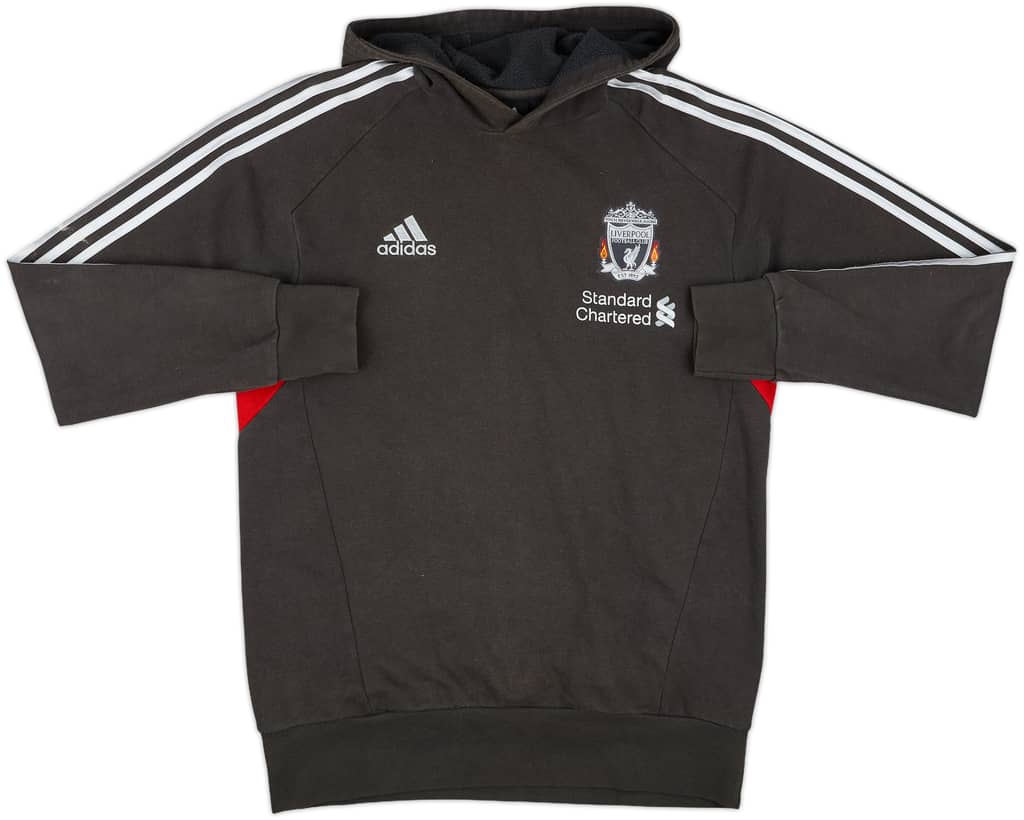 2011-12 Liverpool adidas Hooded Sweat Top - 7/10 - (M/L)
