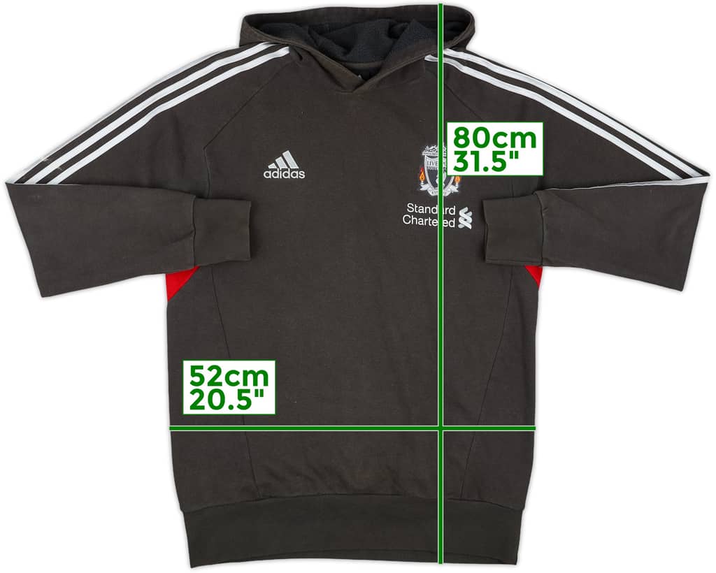 2011-12 Liverpool adidas Hooded Sweat Top - 7/10 - (M/L)