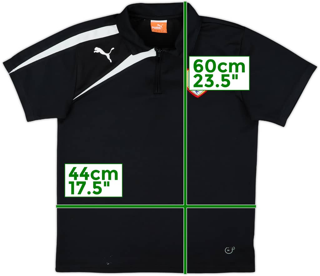 2013-14 Cardiff Puma 1/4 Zip Polo Shirt - 7/10 - (XL.Boys)