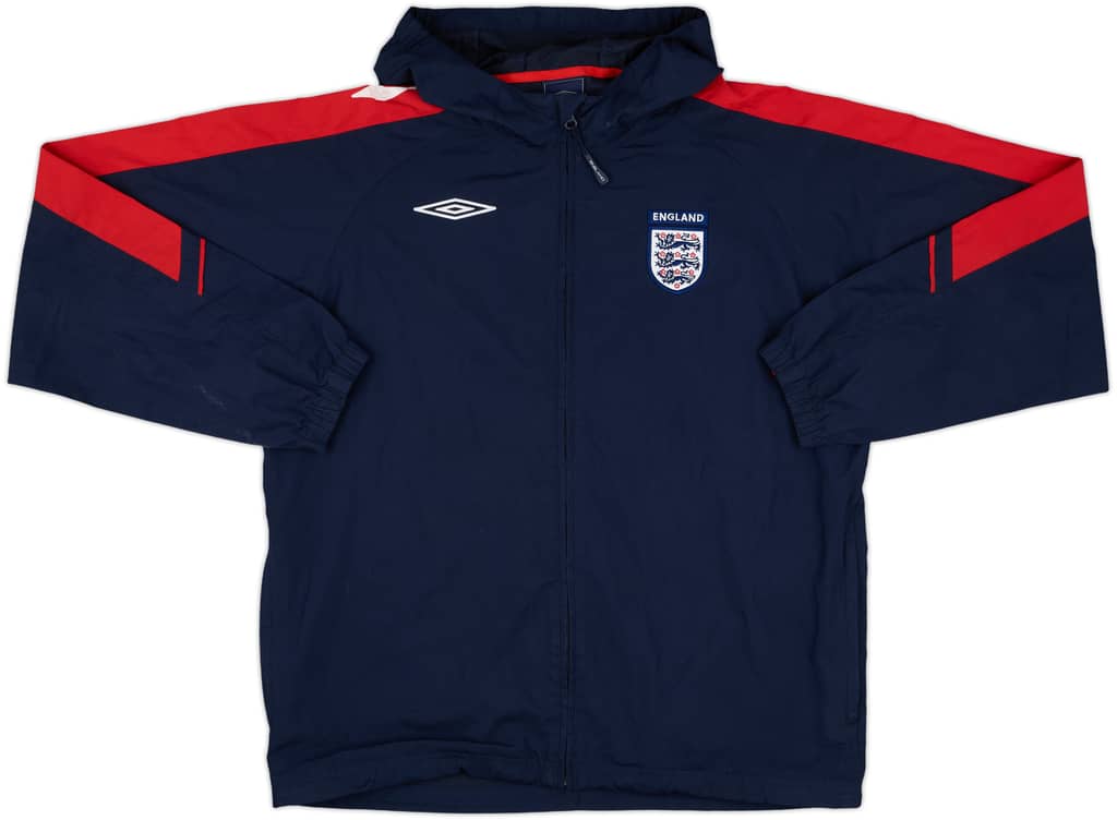 2007-09 England Umbro Hooded Track Jacket - 7/10 - (L)