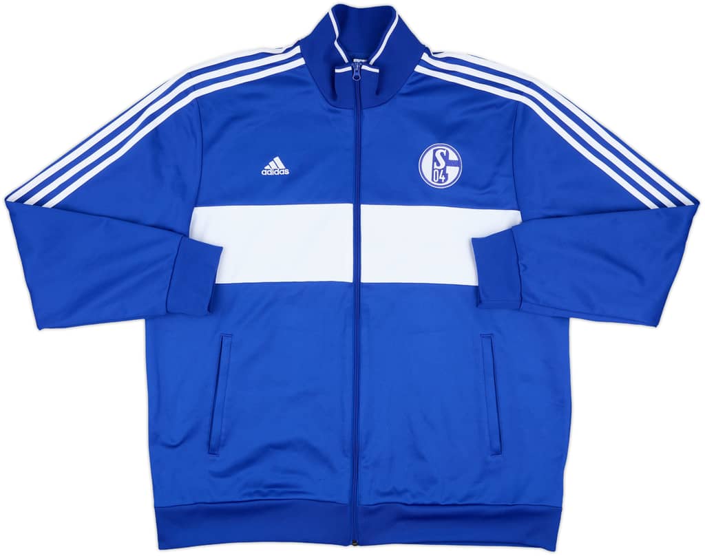 2017-18 Schalke adidas Track Jacket - 9/10 - (XXL)