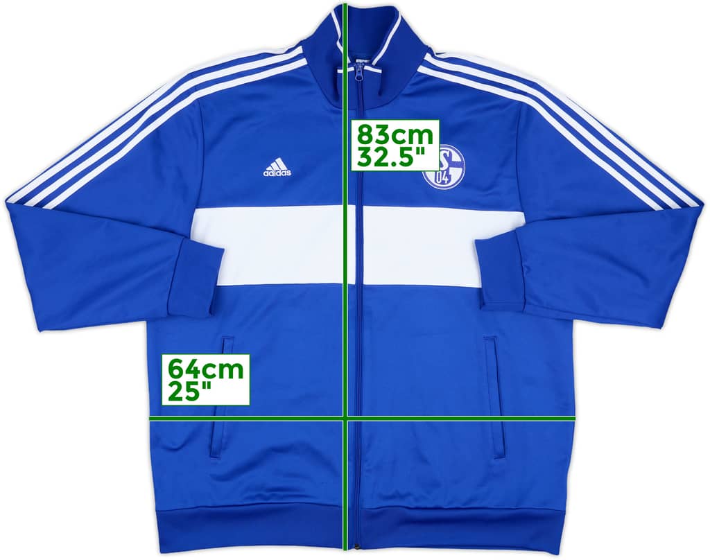 2017-18 Schalke adidas Track Jacket - 9/10 - (XXL)