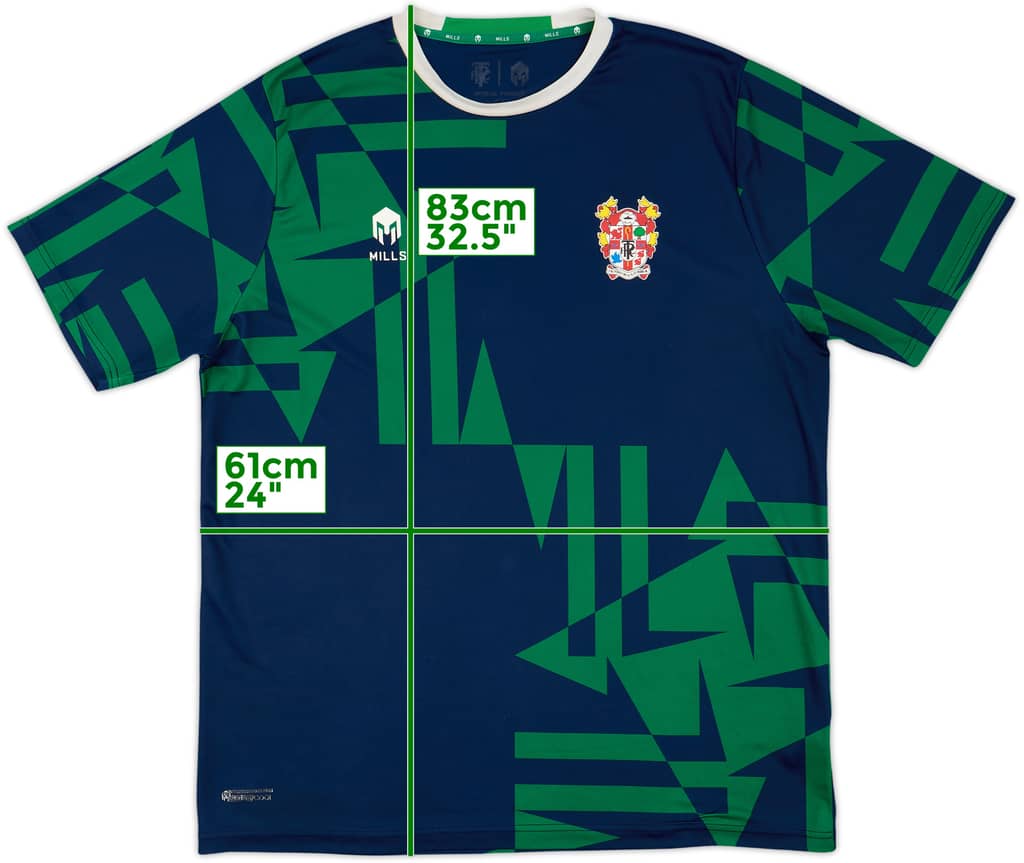 2021-22 Tranmere Rovers Mills Training Shirt - 7/10 - (3XL)