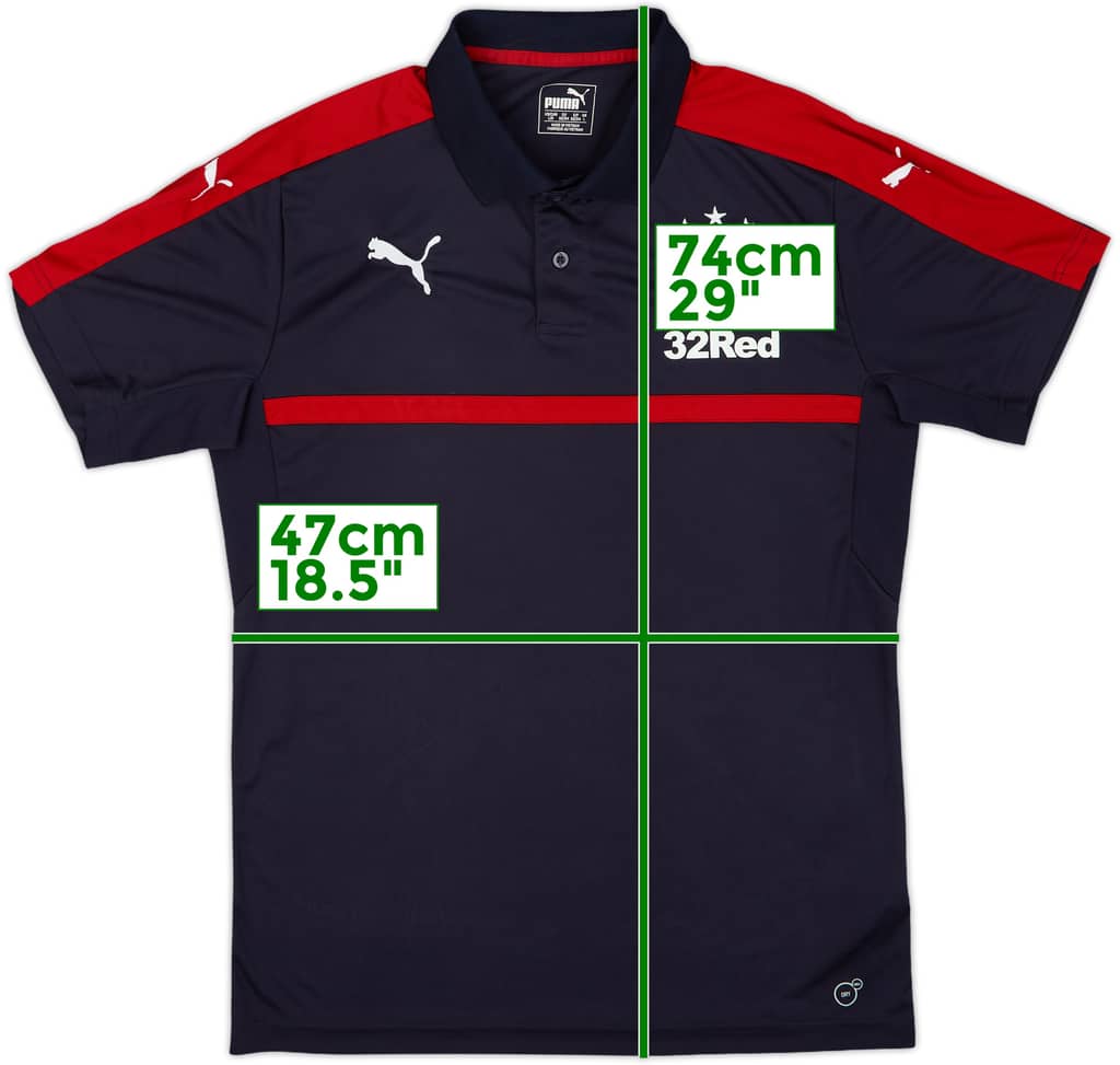 2016-17 Rangers Puma Polo Shirt - 7/10 - (L)