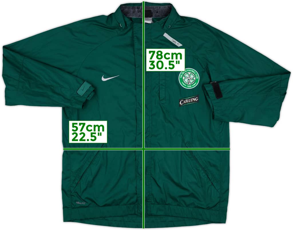 2007-08 Celtic Nike Track Jacket - 8/10 - (M)