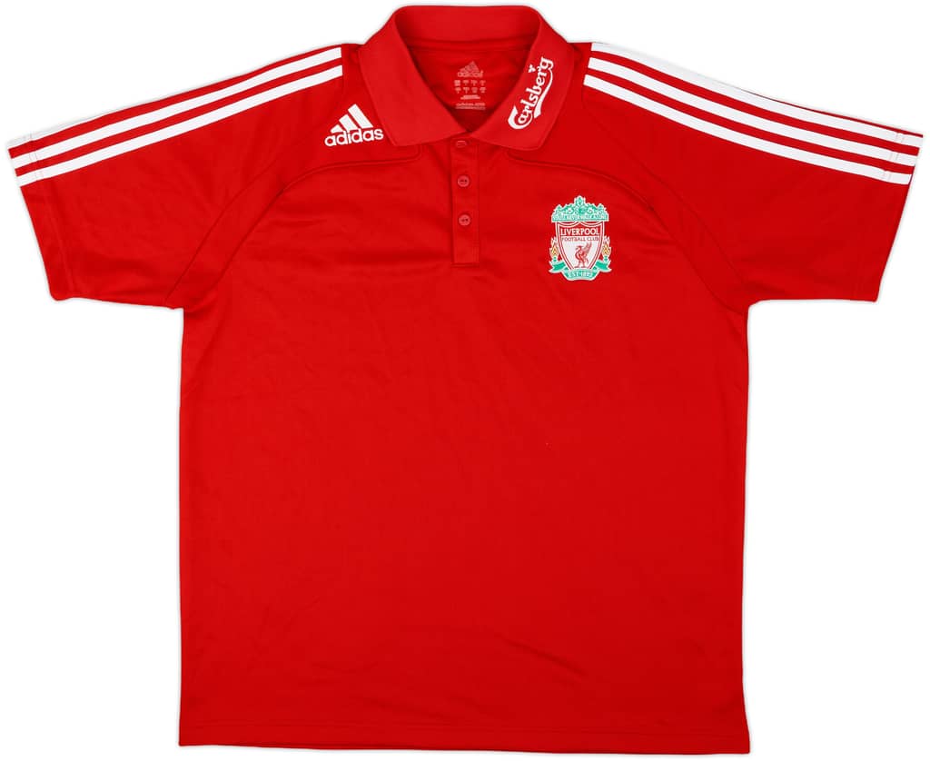 2008-09 Liverpool adidas Polo Shirt - 8/10 - (S)